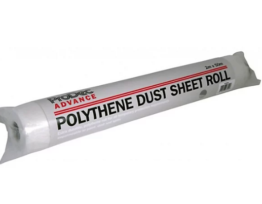 ProDec Polythene Dust Sheet Roll - 50m x 2m